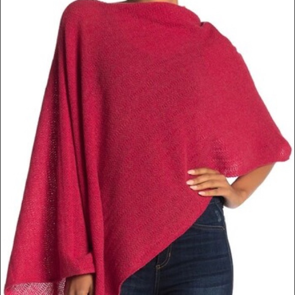 Portolano Cowl Neck Knit Poncho